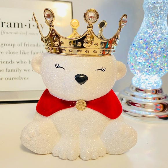 NWT SINGLE WICK MINI PRINCE POLAR BEAR CANDLE HOLDER